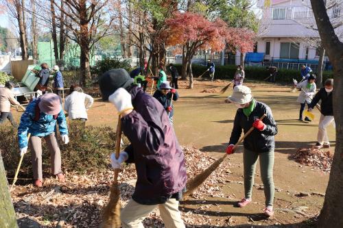 からわぶき公園の作業の様子