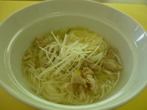 豚肉とねぎのにゅうめん