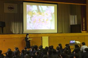 新入生歓迎会　１年生感謝の言葉