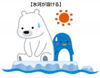 氷河がとける