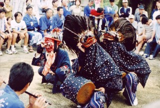 藤波のささら獅子舞－1