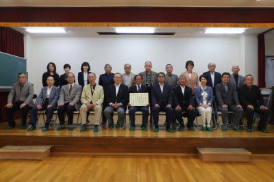 大谷北部第四土地区画整理組合の役員と職員の皆さん