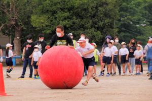 中学年による大玉ころがし